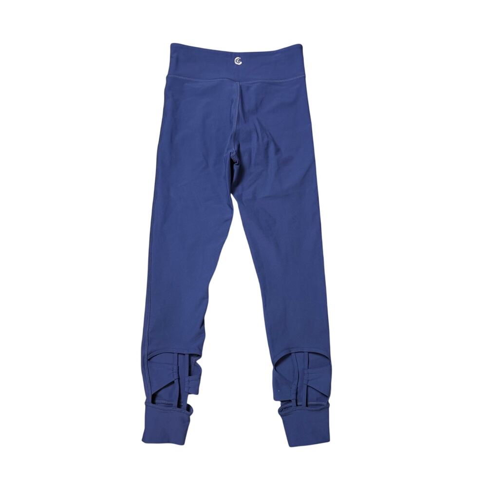 Calme Johnny Was Blue Cutout Leggings NEW